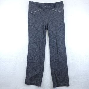 Kuhl Pants Stretch Knit Heathered Grey Embroidered Womens Size 8 Reg